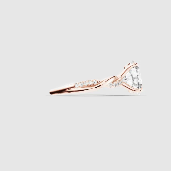Intertwine Lab Grown Solitaire Diamond Ring - Image 12