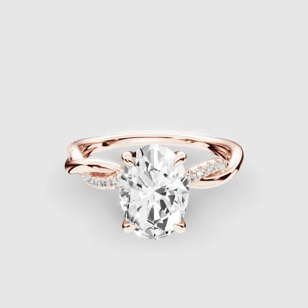 Intertwine Lab Grown Solitaire Diamond Ring - Image 11
