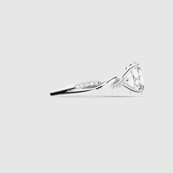 Intertwine Lab Grown Solitaire Diamond Ring - Image 8