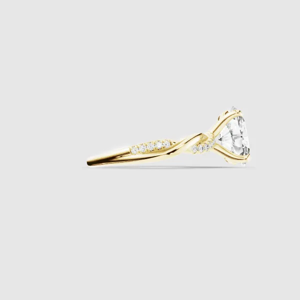 Intertwine Lab Grown Solitaire Diamond Ring - Image 4