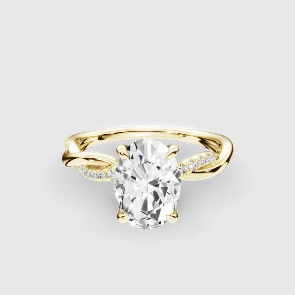 Intertwine Lab Grown Solitaire Diamond Ring - Image 9
