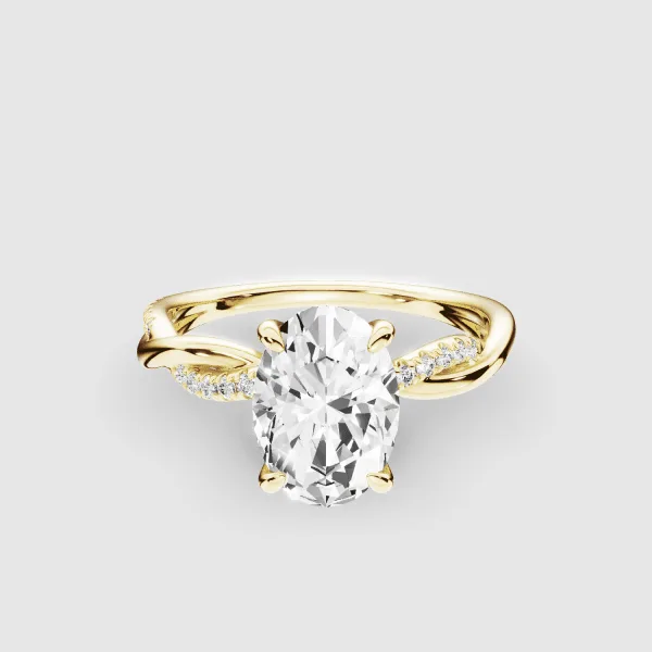 Intertwine Lab Grown Solitaire Diamond Ring - Image 15