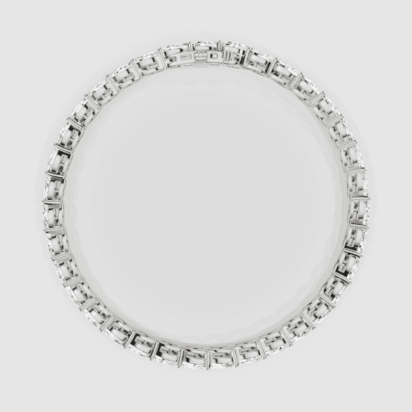 Slanting Marquise Lab Grown Diamond Tennis Bracelet - Image 7