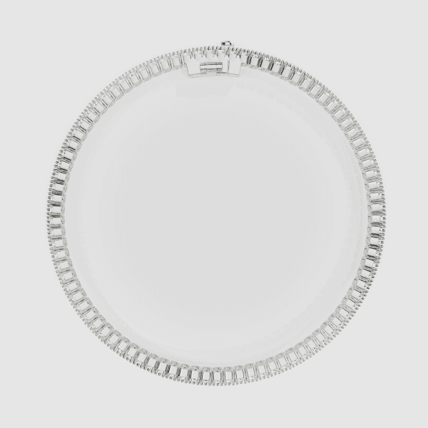 Three-Row Pave Lab Grown Diamond Tennis Bracelet - Image 6